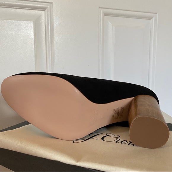 ⭐️ J. Crew stacked-heel pumps in suede - Picture 5 of 5